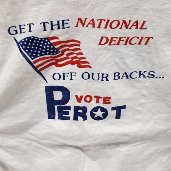 Vintage 90’s Ross Perot Single Stitch Presidential Campaign T-shirt - Picture 2 of 10